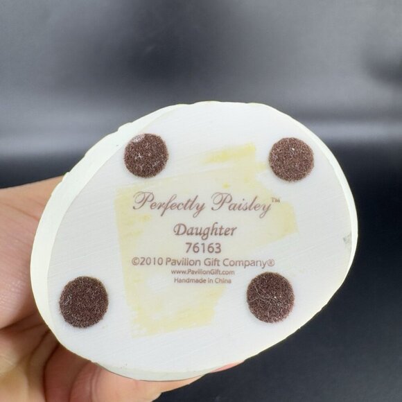 Pavilion Gift Company Perfectly Paisley Daughter Mother 2010 Figurine Angel VTG - Picture 6 of 11